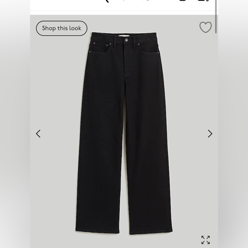 Madewell perfect vintage wide leg jean size 30 P